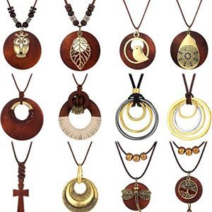 12 Pcs Boho Necklaces Jewelry for Women Long Necklaces